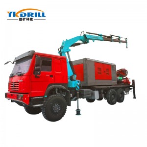 DTH Borehole Used Hydraulic Rotary Water Well Drilling Truck