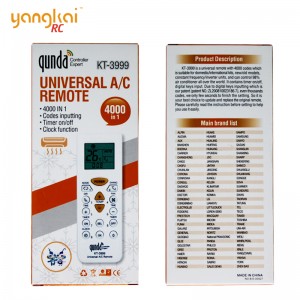 Universal A/C Remote KT-3999/Air Conditioner Remote control