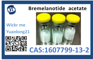 Greitas pristatymas Peptidai žaliaviniai milteliai, saugus pristatymas 99% grynumo1607799-13-2 Bremelanotido acetatas