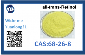 バルク価格の化粧品グレードの原料 CAS 68-26-8 99% 純粋なレチノール/ビタミン a オールトランス レチノール パウダー