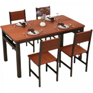 Manufactur standard Wooden Table And Chairs - Home Simple Modern Dining Table Chair Set  – Yuelaikai