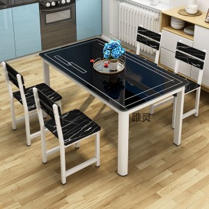 Wholesale modern luxury tempered glass dining table