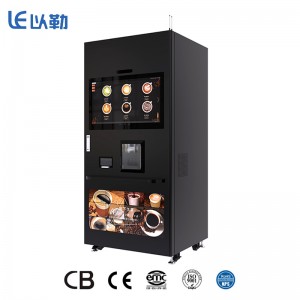 Máquina expendedora automática de café expreso de grano a taza, fábrica Original de China, con máquina de hielo