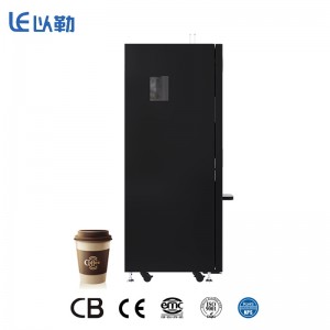 Hochwertiger chinesischer Indoordoor-Verkaufsautomat für große, frisch gebrühte gemahlene Bohnen für eine Tasse Tee, Kaffee, Preis mit Eismaschine