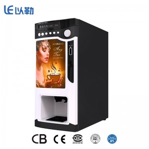 Diseño popular para la fábrica de máquinas expendedoras de café de calentamiento instantáneo comercial de la calle de China