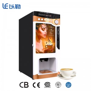 Diseño popular para la fábrica de máquinas expendedoras de café de calentamiento instantáneo comercial de la calle de China