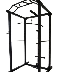 Popular Design for Barbell Squat Rack - Home Fitness Powerlifting Rack Black Squat Rack – Yunlingyu
