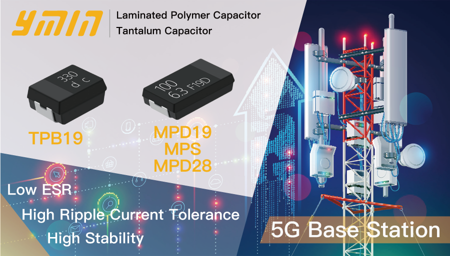 Inovace technologie základnové stanice 5G: Klíčová role a výkonnostní výhody kondenzátorů YMIN