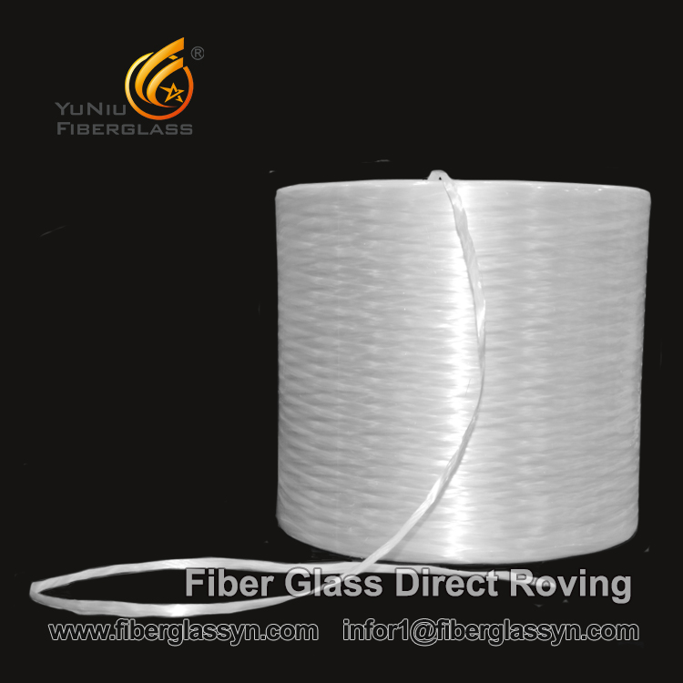 Glass fiber roving wound on the pipe to increase the alkali resistance of the pipe