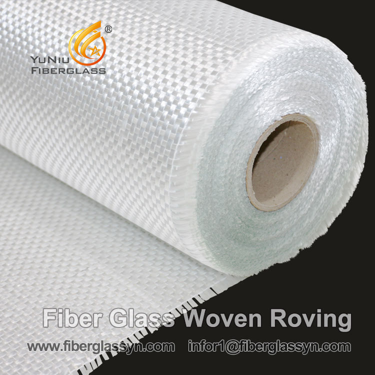 600g/m2 E-glass boat fiber glass woven roving fabric for FRP products
