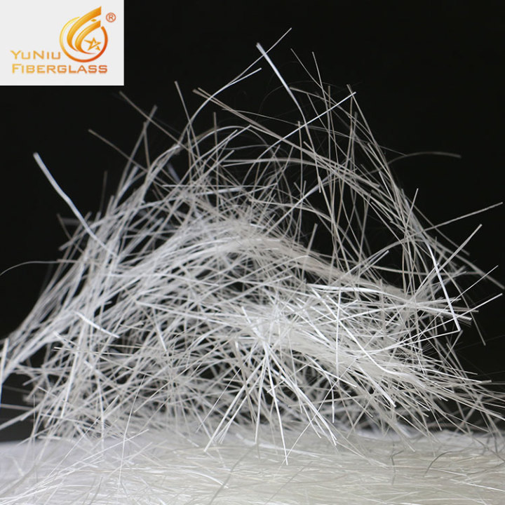 Modest water content fiberglass chopped strands Supplied by manufacturer