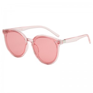 Round frame colorful dust-proof sunglasses for ladies