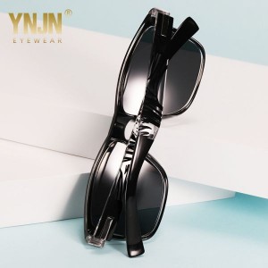 Novas elegantes lentes de sol polarizadas con revestimento cromático para homes e mulleres, lentes de sol por xunto bicolores518