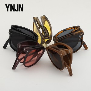 uv400 UV protection sunscreen sunglasses men’s convenient oval frame sunshade glasses folding sunglasses women’s polaroid