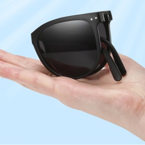 uv400 UV protection sunscreen sunglasses men’s convenient oval frame sunshade glasses folding sunglasses women’s polaroid