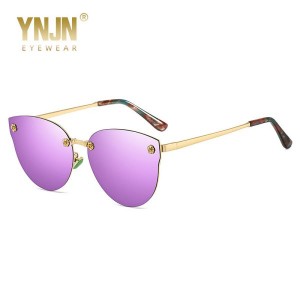 2024 Nové stylové přizpůsobené módní sluneční brýle bez obrouček barevné polarizované unisexové sluneční brýle382