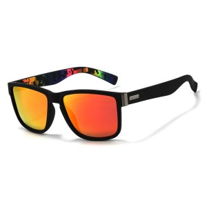 Nouvelles lunettes de soleil polarisées élégantes à revêtement chromatique pour hommes et femmes, lunettes de soleil bicolores en gros 518