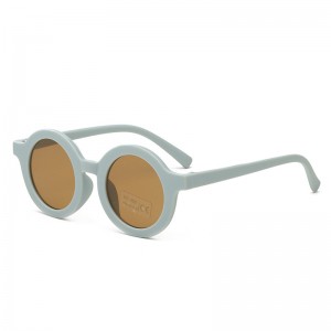 Simpatici occhiali da sole per bambini con montatura rotonda