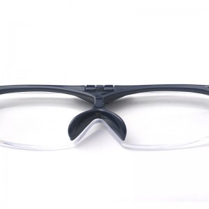 Óculos unissex com ampliação flip de alta qualidade