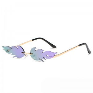 Personalized frameless flame Patty sunglasses