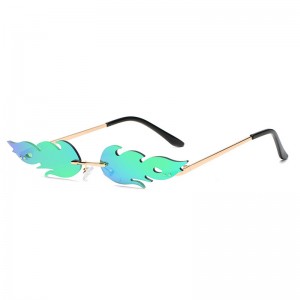 Personalized frameless flame Patty sunglasses