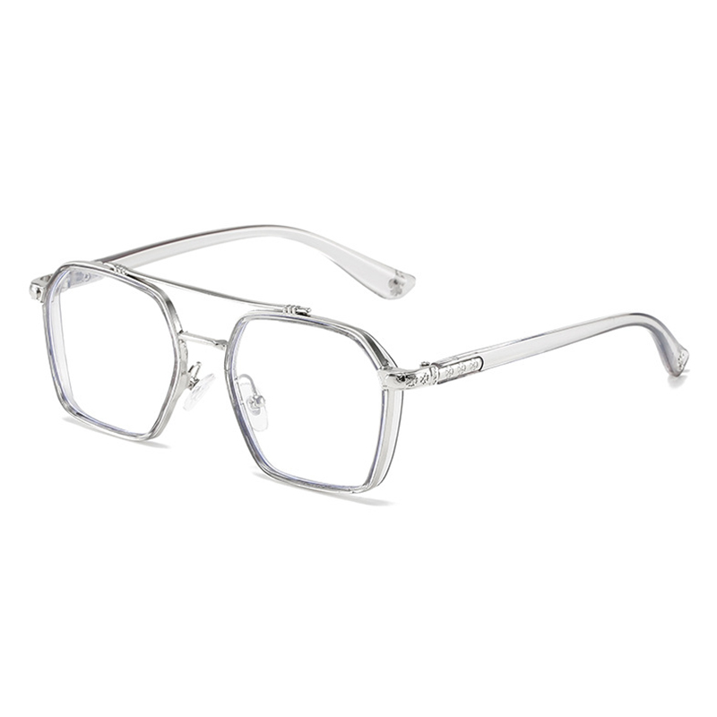 2021 Good Quality Eye Glasses Anti Blue Light Radiation - Retro double beam blue light glasses  – Yinfeng