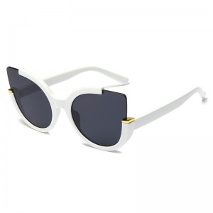 Factory wholesale Round Square Sunglasses - Translucent round frame cat eye sunglasses  – Yinfeng