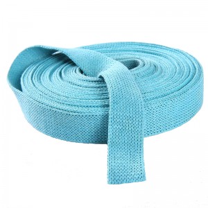 Made in 100% Paper Material Biodegradable Recyclable Knitted Flat Paper Ribbon Paper Bag Ribbon Handle