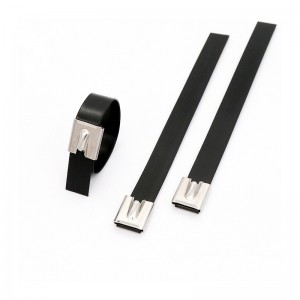 PVC Sprayed Stainless Steel Cable Ties (Ball Lock)