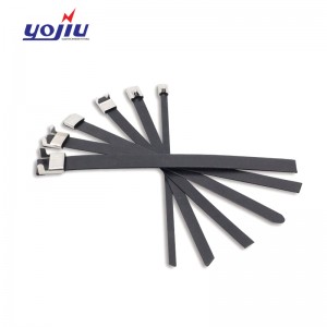Pengikat Kabel Stainless Steel Semprot PVC (Kunci Gesper L)