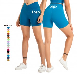 New Design Women Soft Stretchy Yoga Leggings Biker Shorts