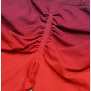 Newest women seamless sports gradient butt lifter shorts with high waist