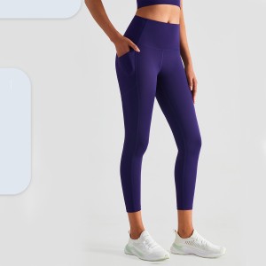Women compression push up gym fitness pants high waist pocket leggings