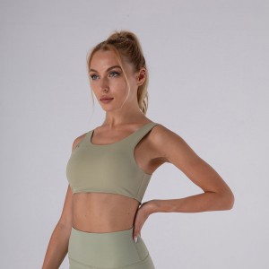 Wholesale yoga crop top sports clothing high elastic sports bra for women