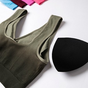 2021 New Casual Fashion Trend Gradient Bra With Breast Pad For Women Yoga Sport