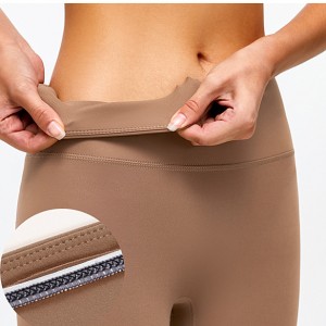 High Waist Skinny Sport Pants Breathable Nude Gym Scrunch Yoga Leggings For Women Fitness