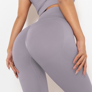 Fitness Pants Breathable Seamless Scrunch Butt Yoga Leggings For Workout Training