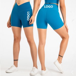 Super Lowest Price Purple Leggings - 2022 Fitness Cross Waist Workout Biker Shorts No Camel Toe Compression Yoga Shorts – Yoke