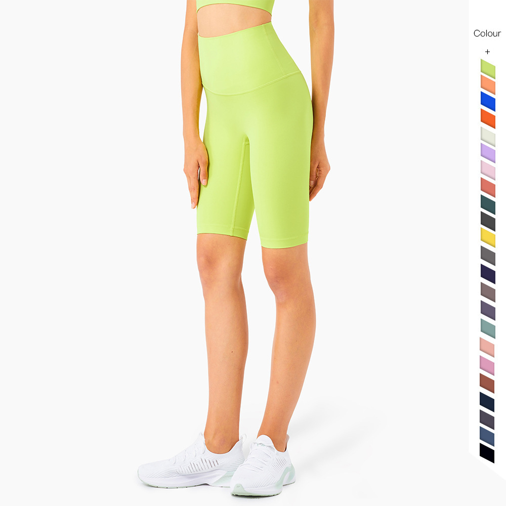 Fast delivery Navy Leggings - Custom Logo Nude Feeling Tights Gym Short Pants Fitness Breath Yoga Shorts – Yoke