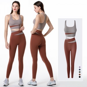 New Arrival Women Sexy Comfort Compression Breathable Gym Fitness Set