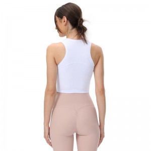 High Quality Girls Soft Compression Breathable Sports Vest Yoga Tank Top