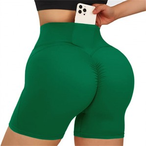 Hot Sale Women Summer Cross Design Seamless Shorts High Waist Booty Gym Shorts