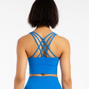 Hot Women Crisscross Back Strappy High Impact Sports Bras For Yoga Workout Fitness
