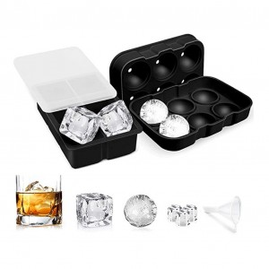 Yongli Custom Design ice tong straw Silicone ice cube tray and silicone ice ball mold set