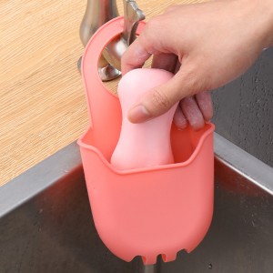 Yongli Kitchen Sink Caddy Sponge Holder Organizer Hanging Kitchen Adjustable Strap Faucet Caddy