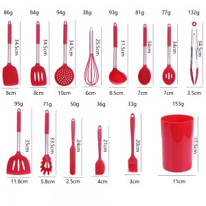 Yongli measuring spoon holder Stainless steel handle Kitchen Utensil set