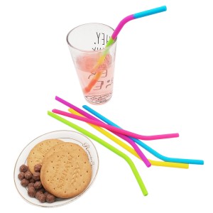 Yongli  8.5mm Silicone Straw Reusable Drinking Straws Case Reusable Silicone Drinking Straws