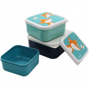 3 Packs Snack Container Lunch Box Kids Eco Leak-proof