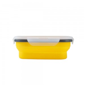 4 Packs Silicone Collapsible Food Container Lunch Box