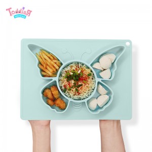 Eco-friendly Baby Plate Silicone Silicon Plates For Kids